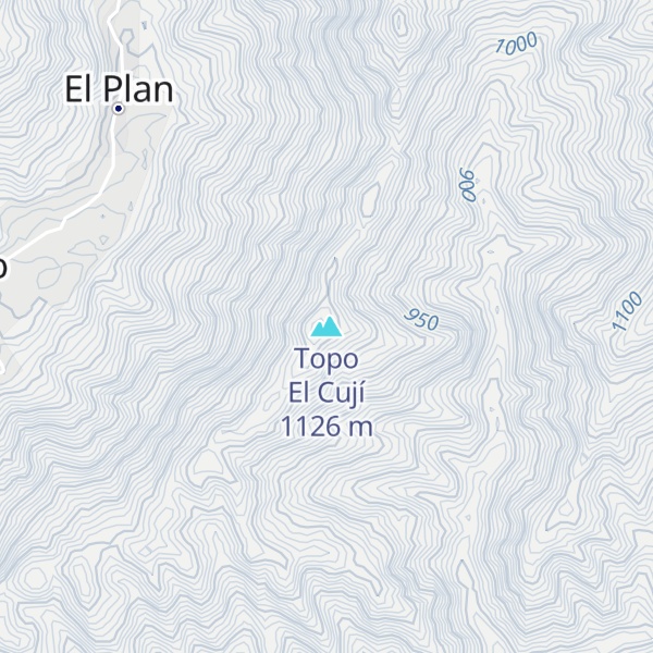 Map of Topo El Cují