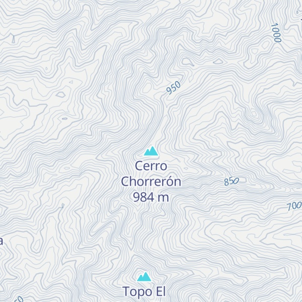 Map of Cerro Chorrerón