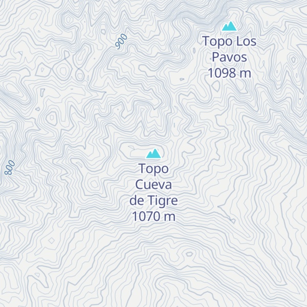 Map of Topo Cueva de Tigre