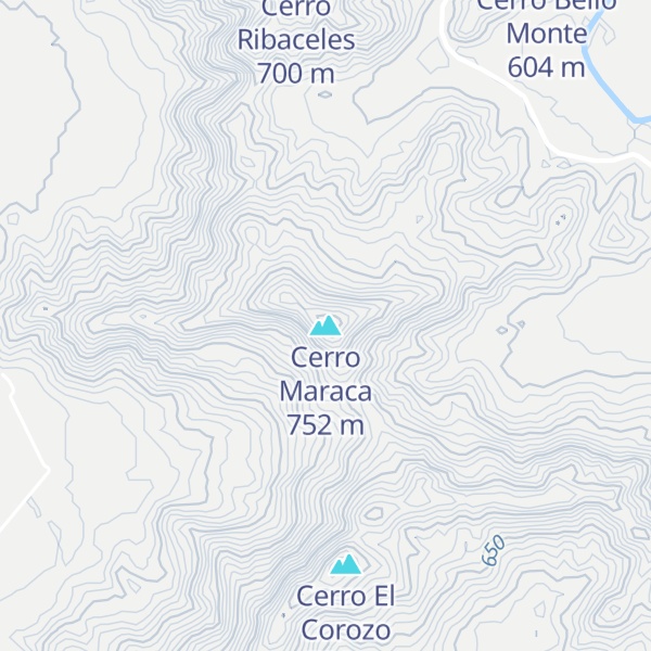 Map of Cerro Maraca