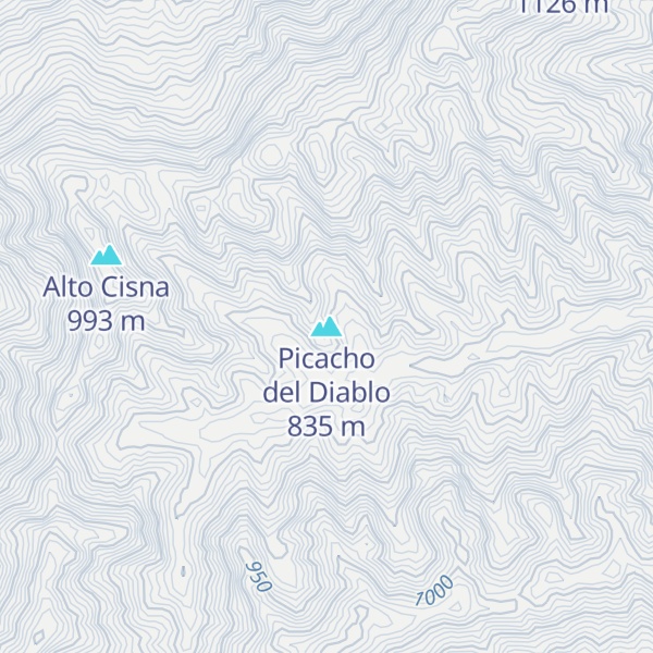 Map of Picacho del Diablo