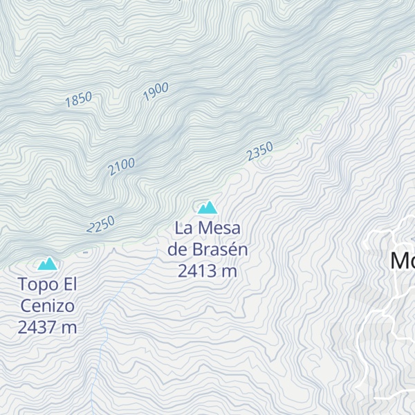 Map of La Mesa de Brasén