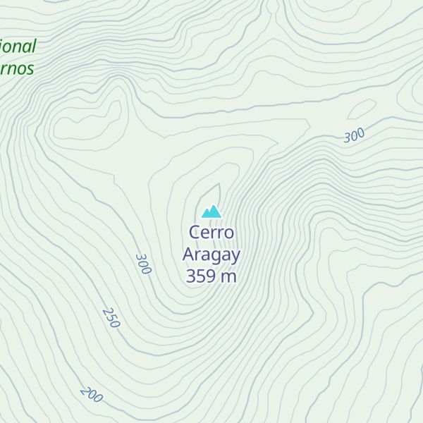 Map of Cerro Aragay