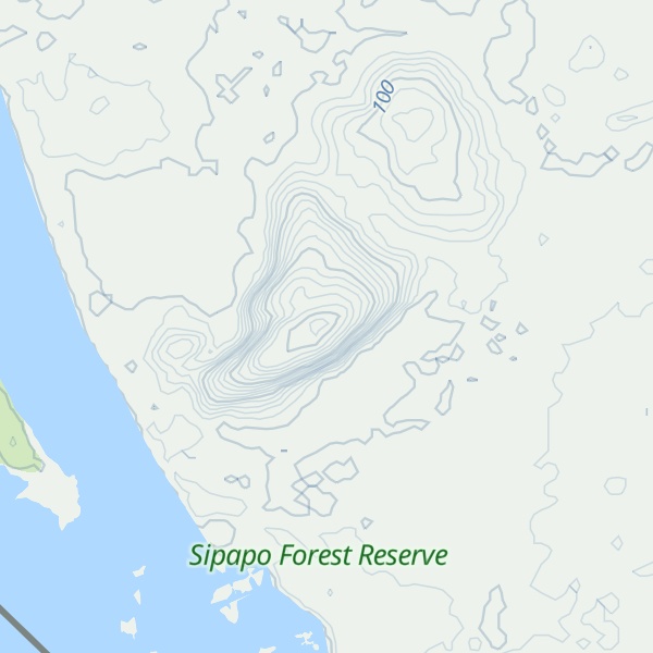 Map of Cerro Pozón