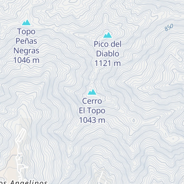 Map of Cerro El Topo