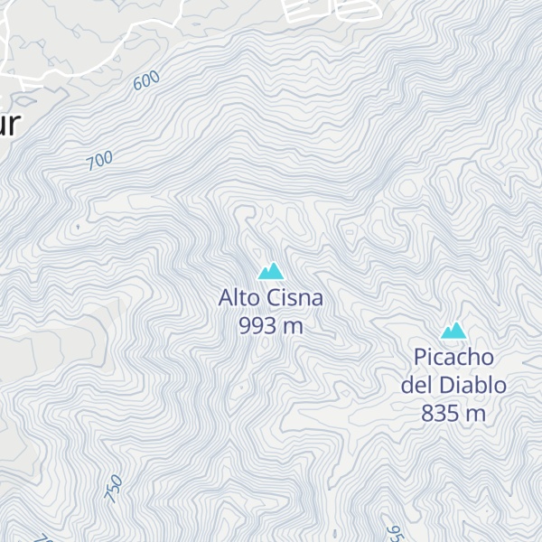 Map of Alto Cisna