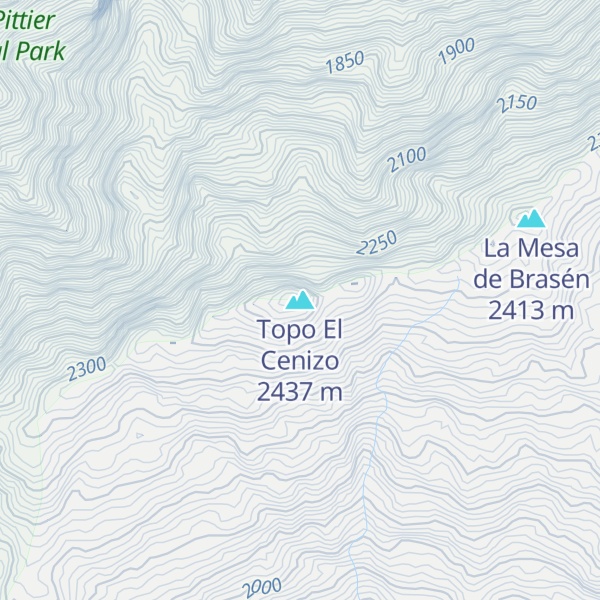 Map of Topo El Cenizo