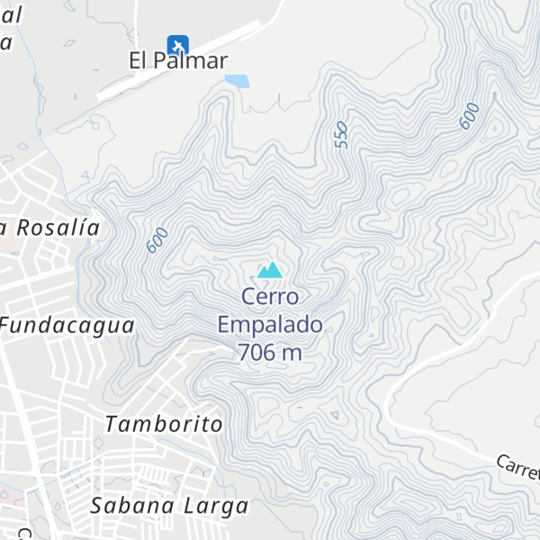 Map of Cerro Empalado