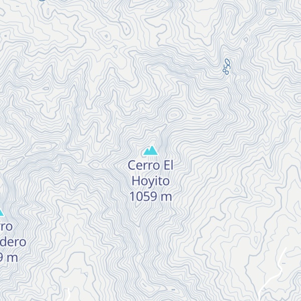 Map of Cerro El Hoyito