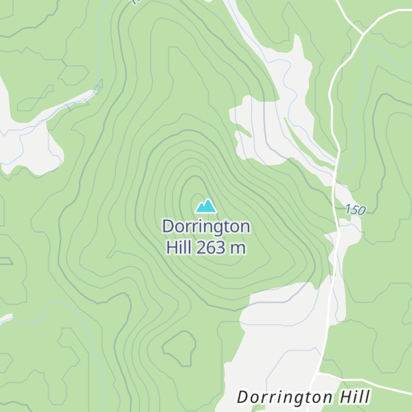Map of Dorrington Hill