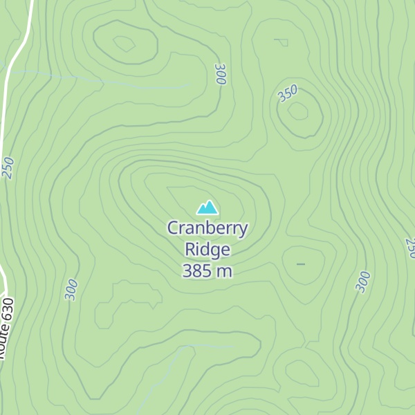 Map of Cranberry Ridge