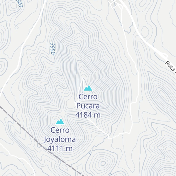 Map of Cerro Pucara