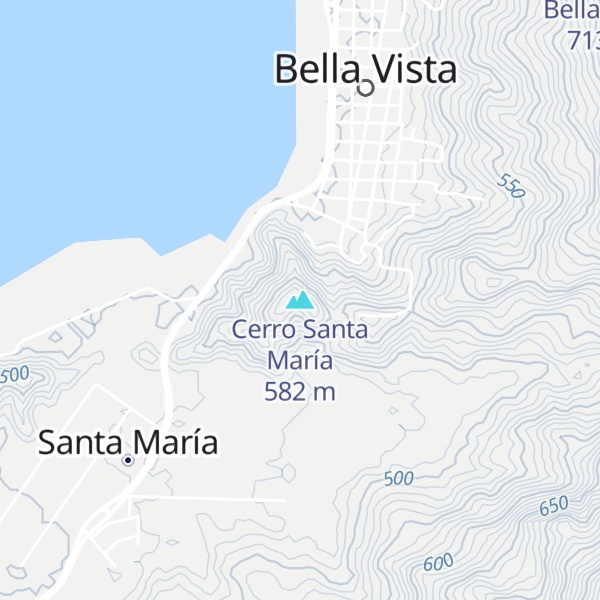 Map of Cerro Santa María