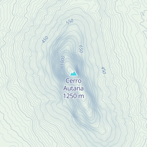 Map of Cerro Autana