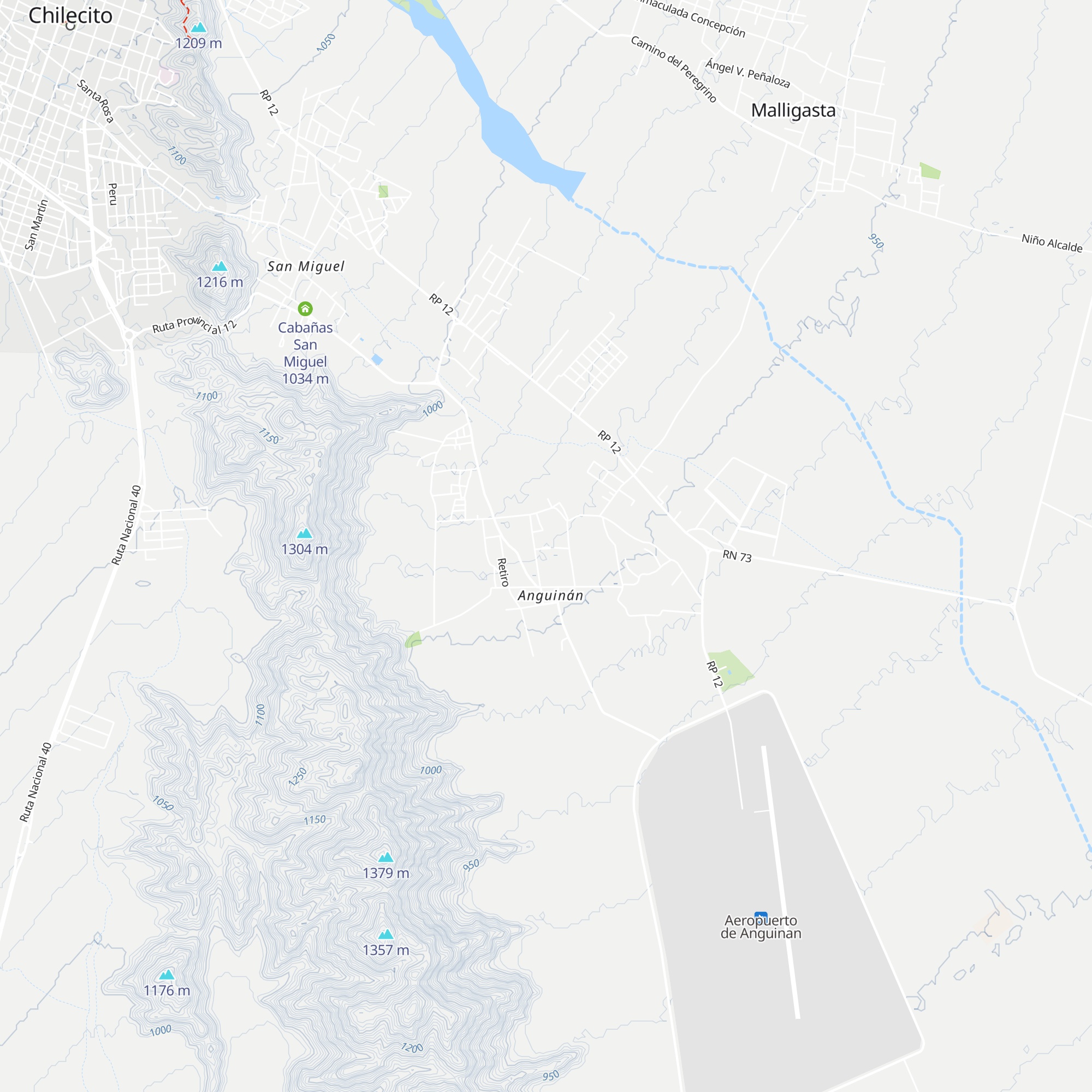 Cabañas Las Viñas map