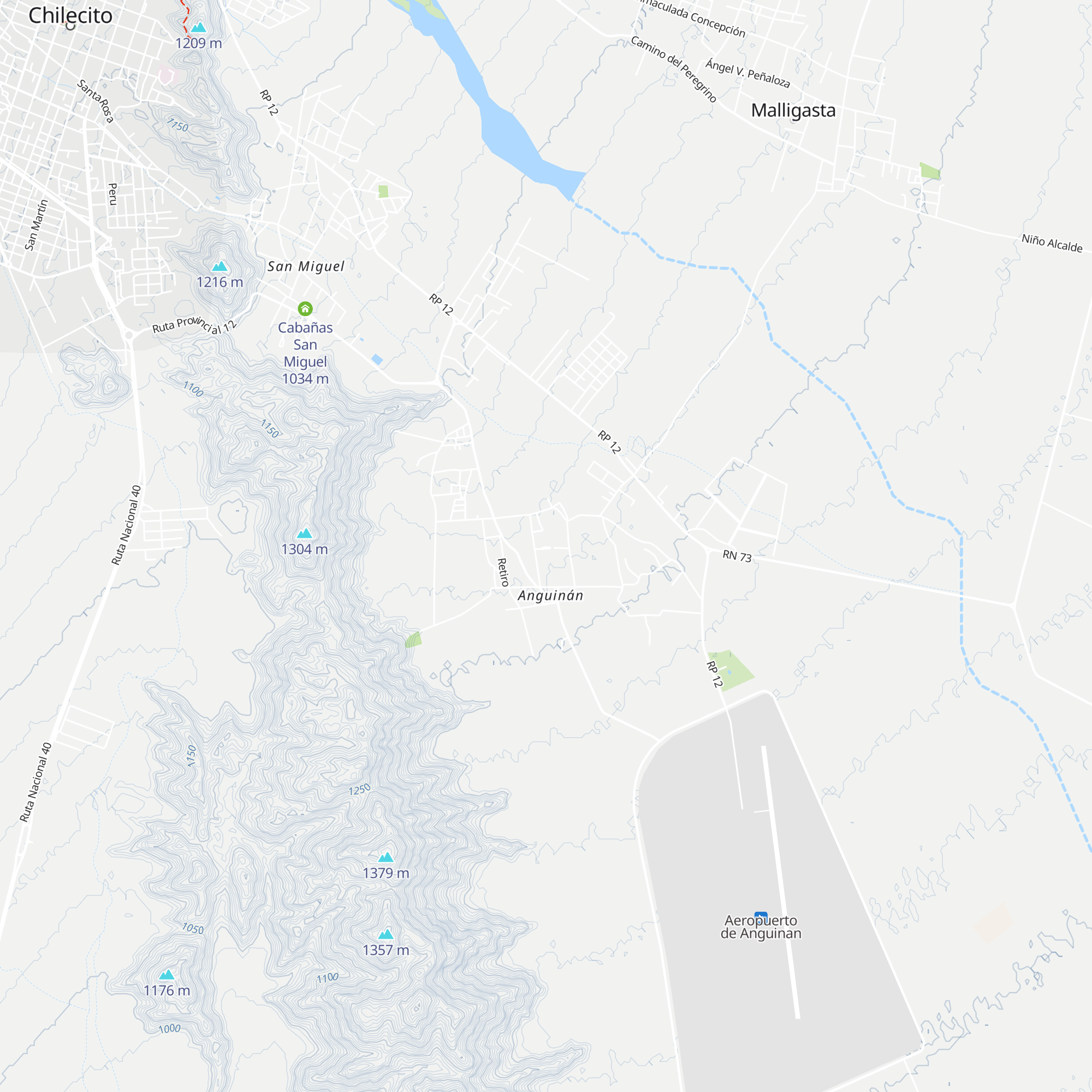 Cabañas Las Viñas map