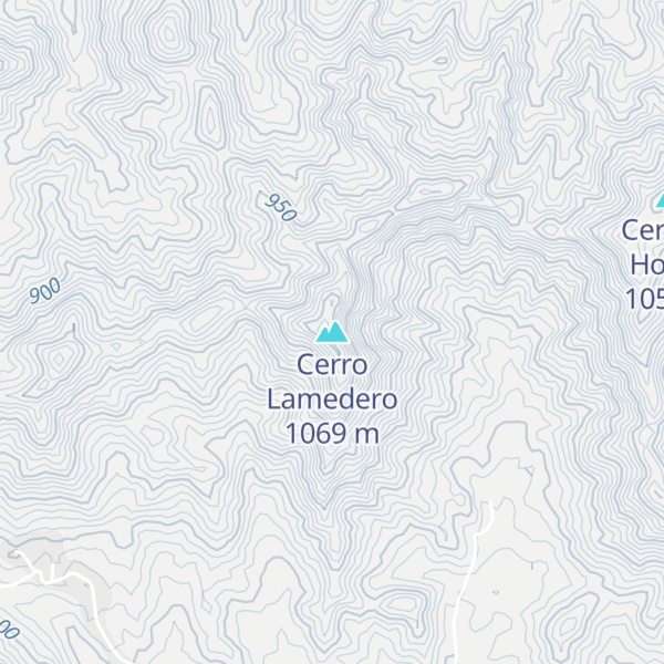 Map of Cerro Lamedero