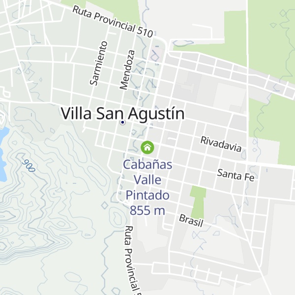 Map of Cabañas Valle Pintado
