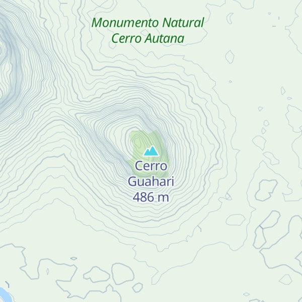 Map of Cerro Guahari