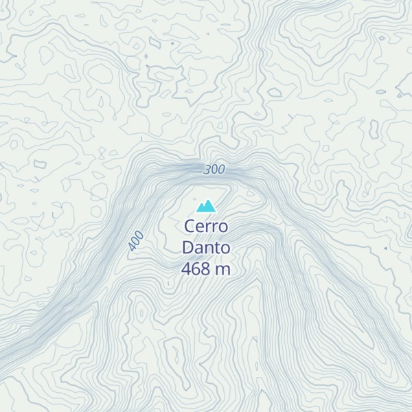Map of Cerro Danto