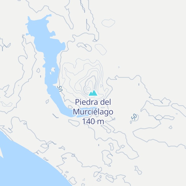 Map of Piedra del Murciélago
