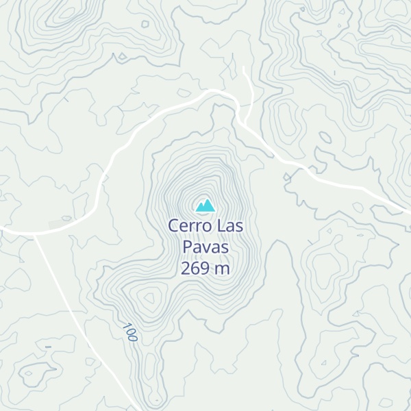 Map of Cerro Las Pavas