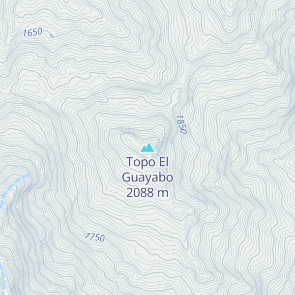 Map of Topo El Guayabo