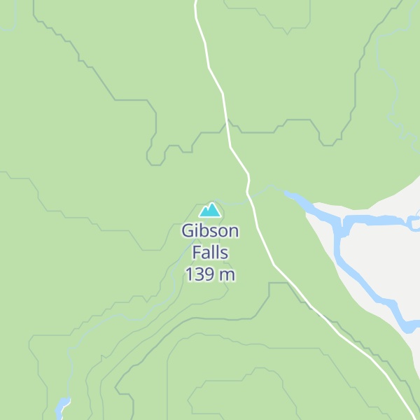 Map of Gibson Falls