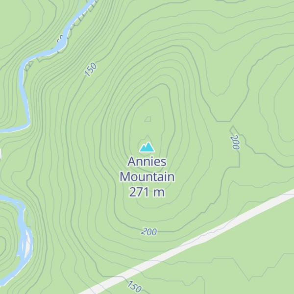 Map of Annies Mountain