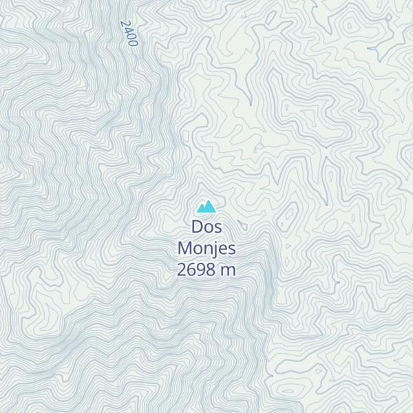 Map of Dos Monjes