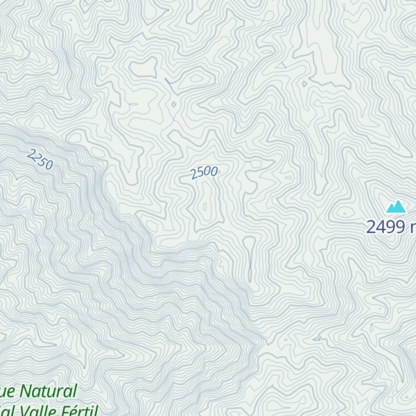 Map of Cerro Tres Mojónes