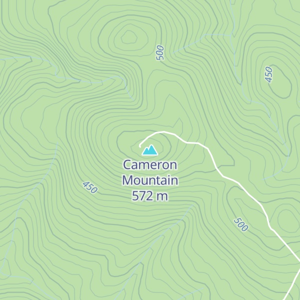 Map of Cameron Mountain