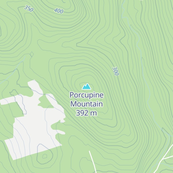 Map of Porcupine Mountain