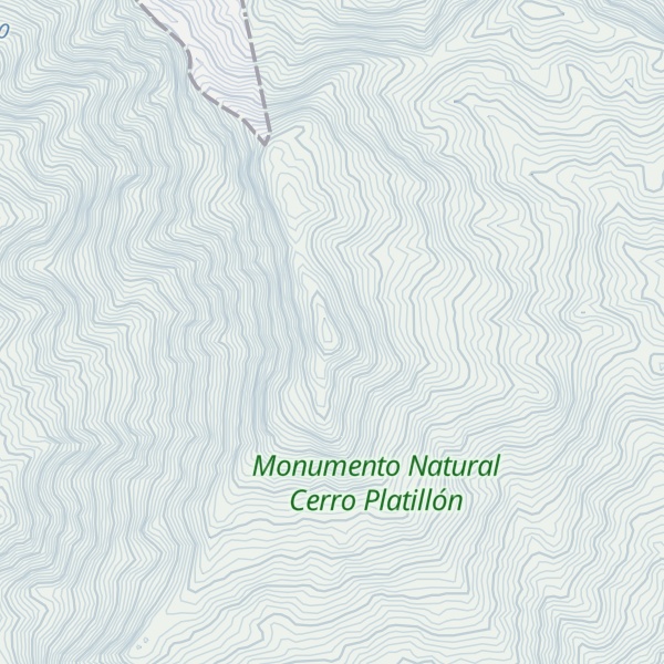 Map of Cerro Platillón