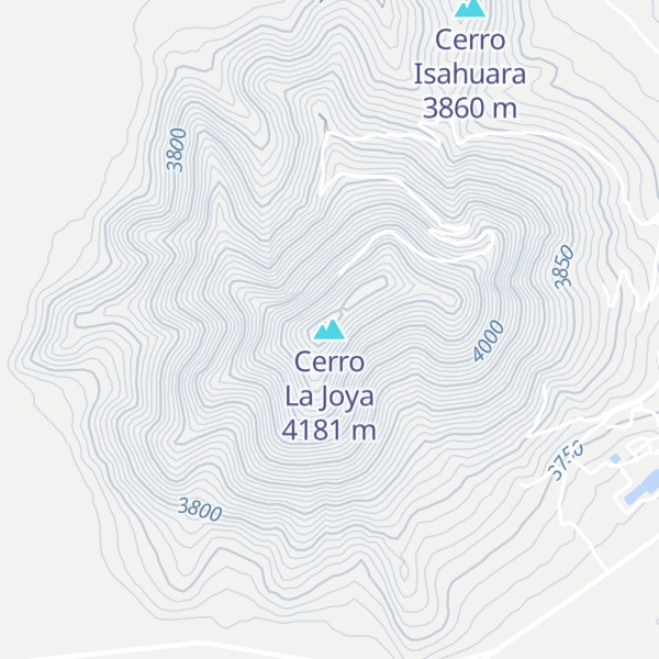 Map of Cerro La Joya