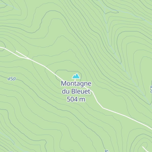 Map of Montagne du Bleuet