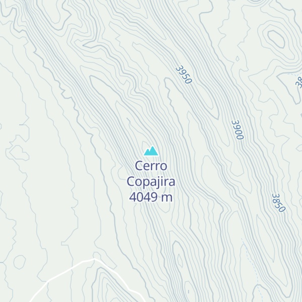 Map of Cerro Copajira