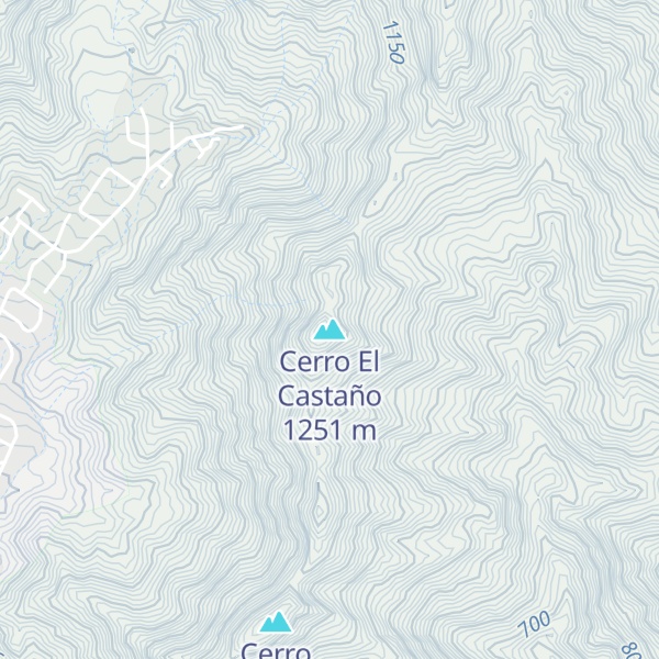 Map of Cerro El Castaño