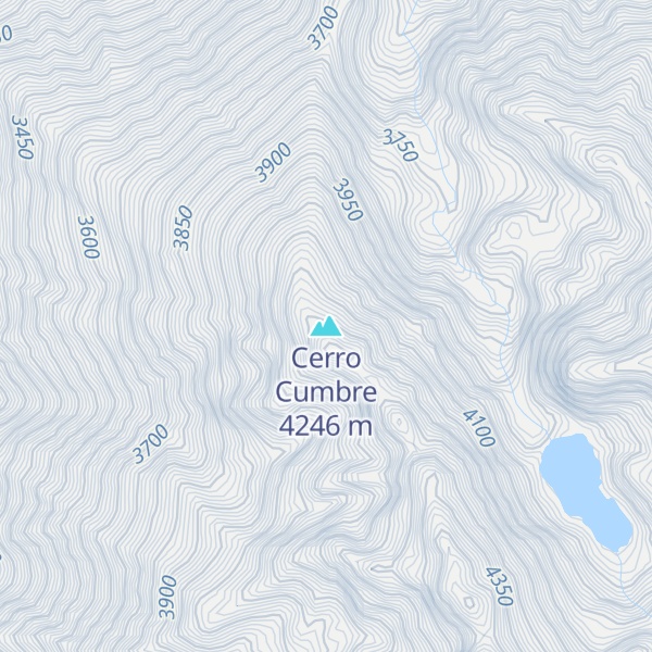 Map of Cerro Cumbre