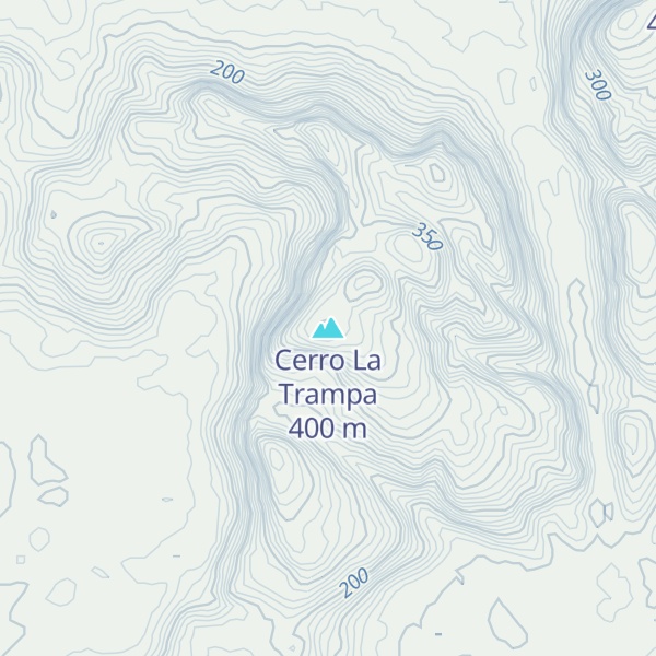 Map of Cerro La Trampa