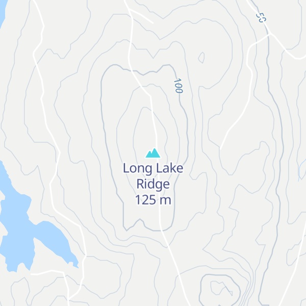 Map of Long Lake Ridge