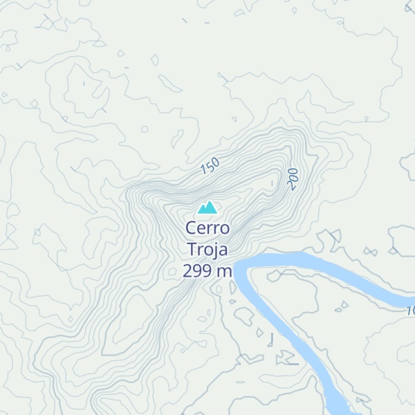 Map of Cerro Troja