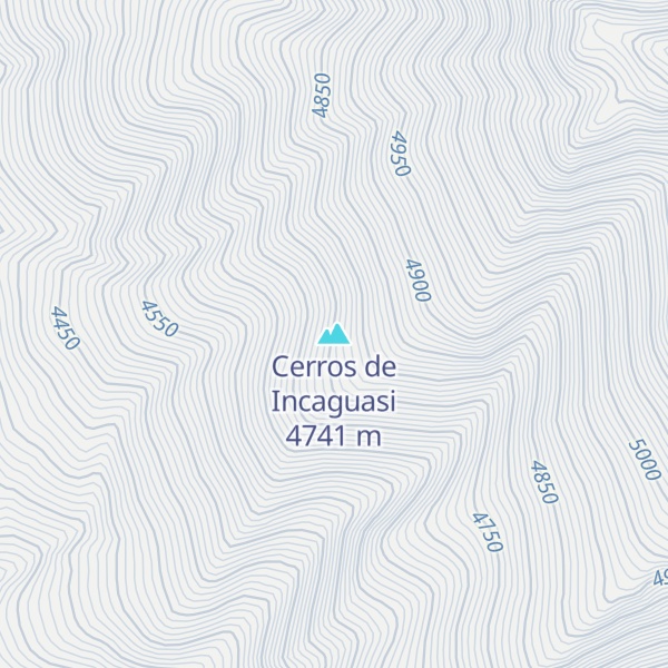 Map of Cerros de Incaguasi