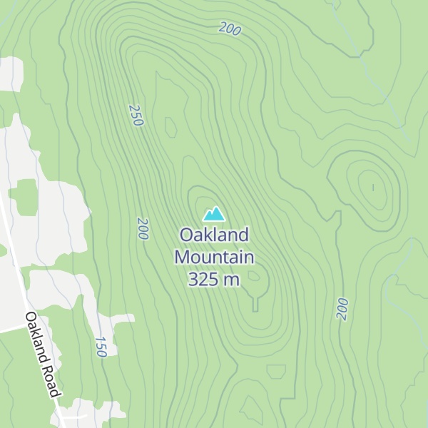 Map of Oakland Mountain