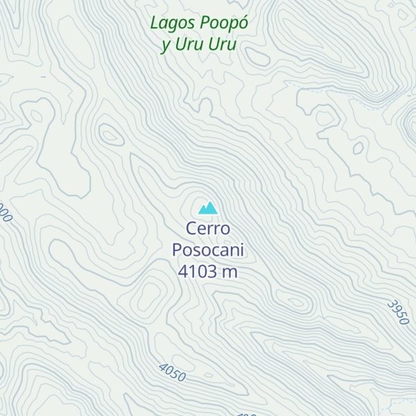 Map of Cerro Posocani