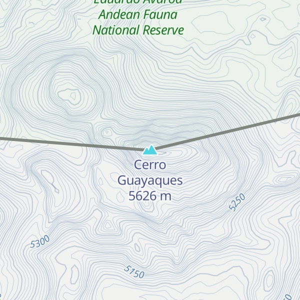 Map of Cerro Guayaques