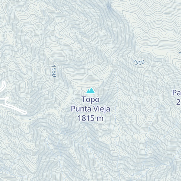 Map of Topo Punta Vieja