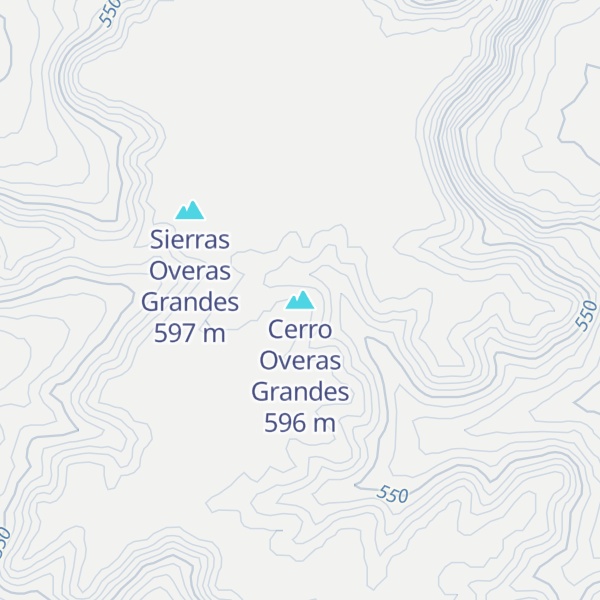Map of Cerro Overas Grandes