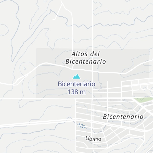 Map of Bicentenario