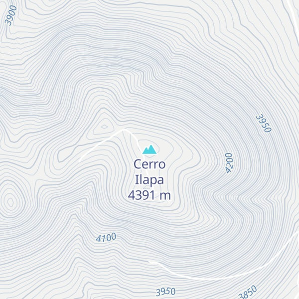 Map of Cerro Ilapa